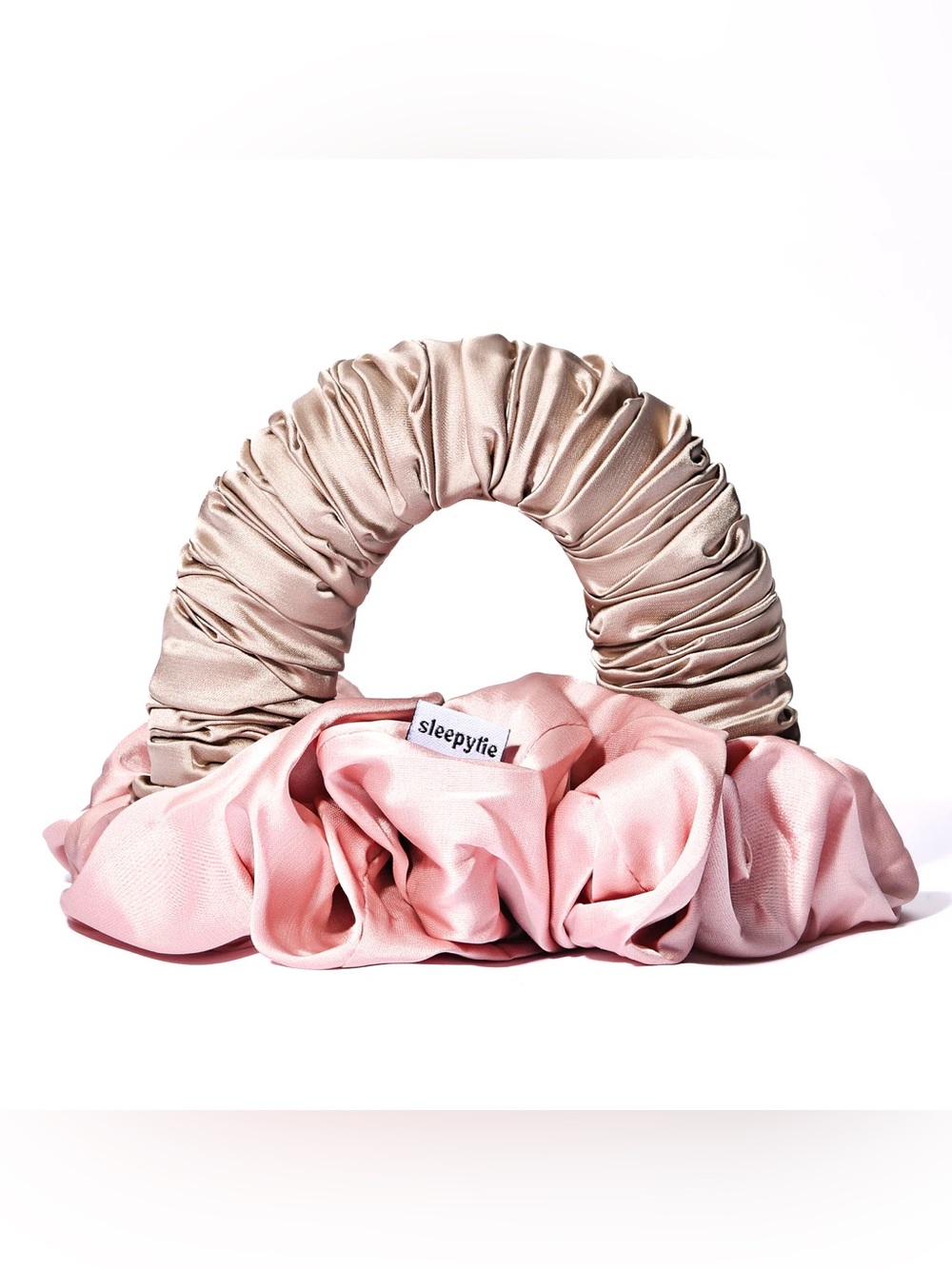 Sleepy Tie The Original Satin Heatless Hair Wrap Medium Pink NWT - Picture 3 of 5